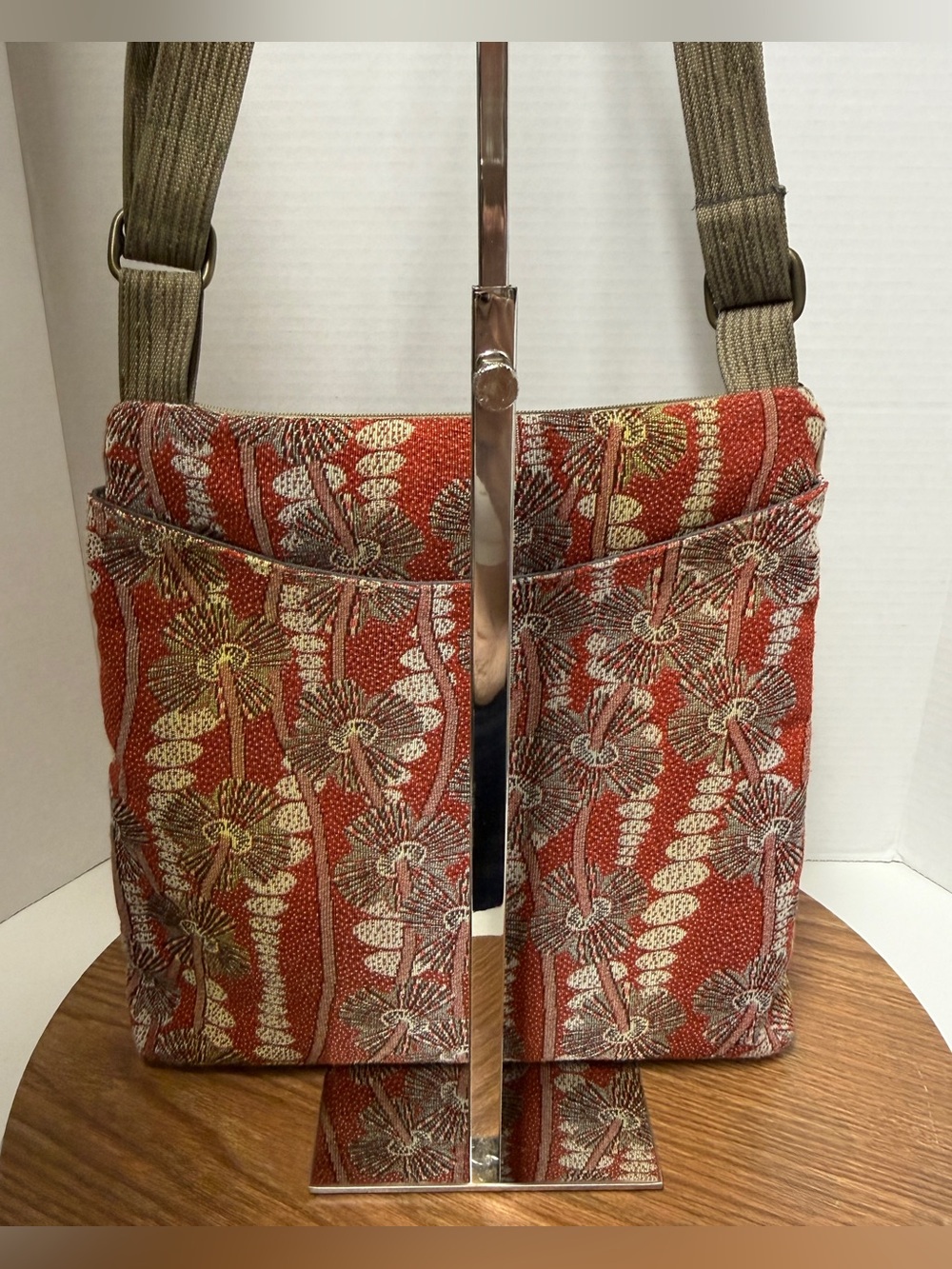 Maruca Sparrow Cosmic Cosmo Red Crossbody Handbag Purse Made in USA - Picture 5 of 12